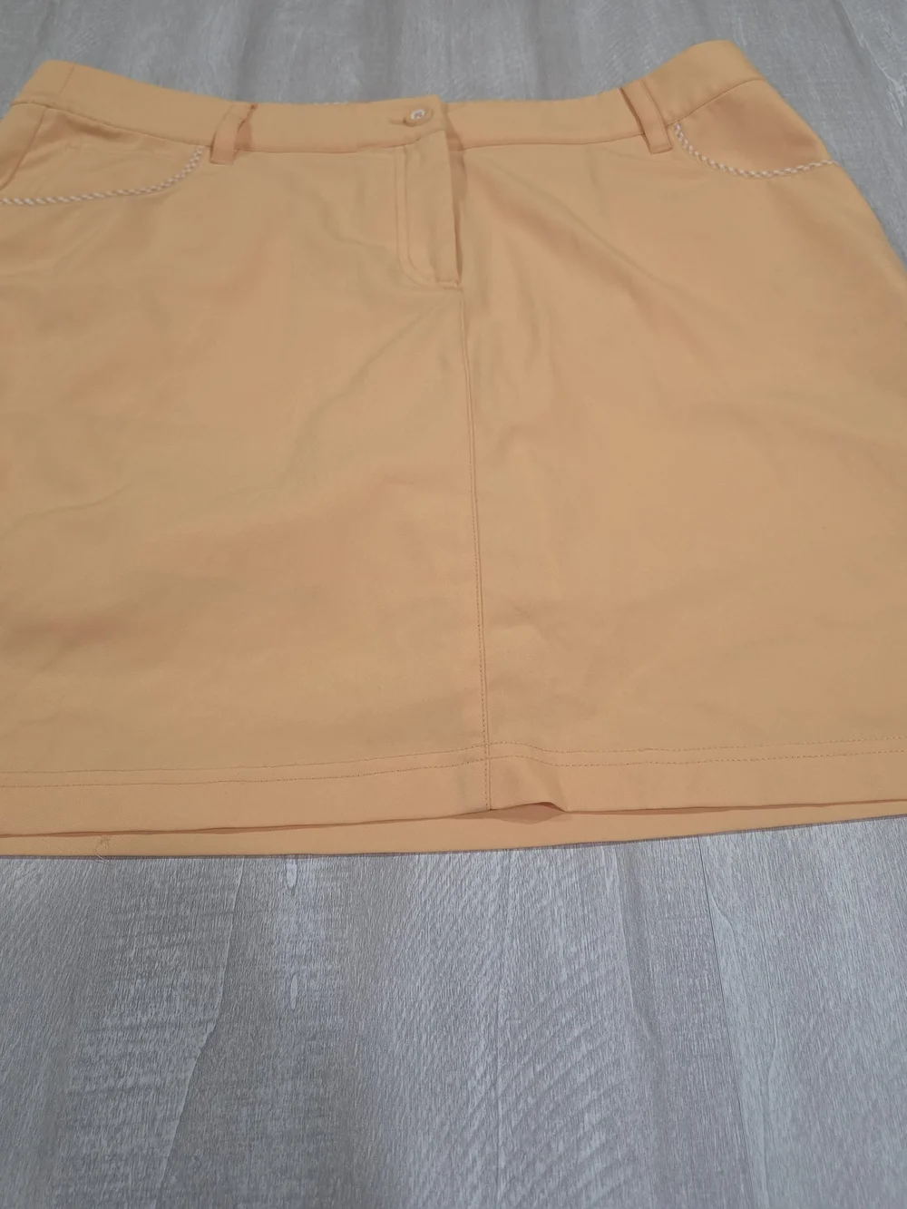 Casual Peach A-Line Mini Skort